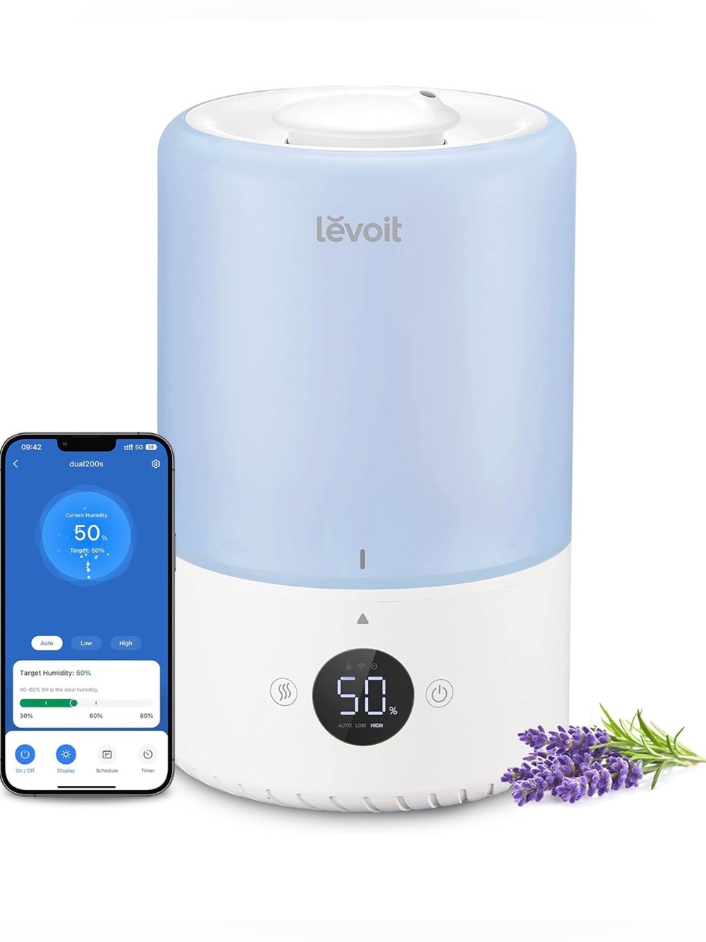 LEVOIT Dual 200S Smart Humidifier Bedroom WiFi App Control New No Box
